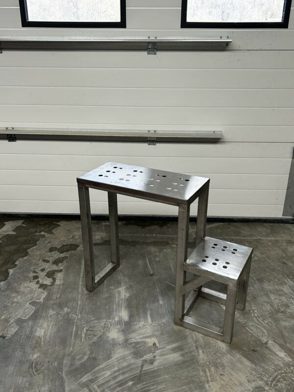 escalier inox